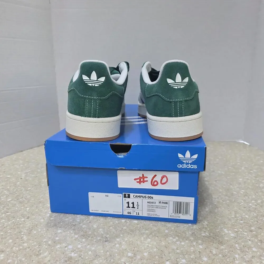 Adidas Campus 00s Dark Green Gum H03472 Men's size 10.5 NIB